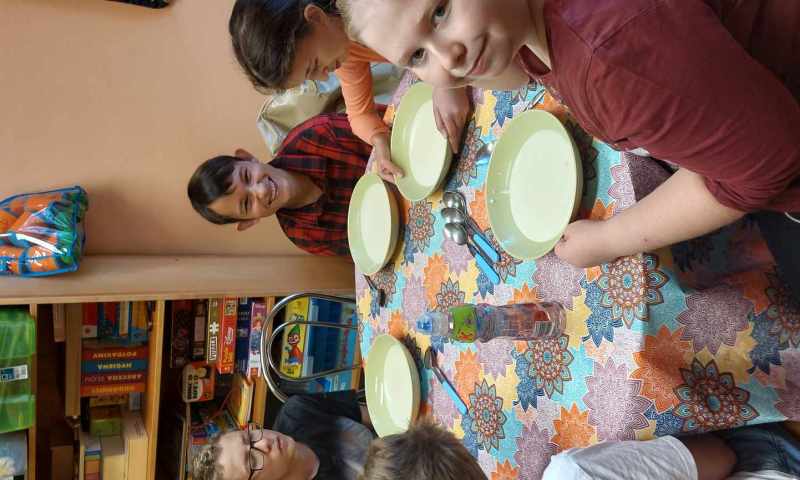 Vaření v kuchyňce