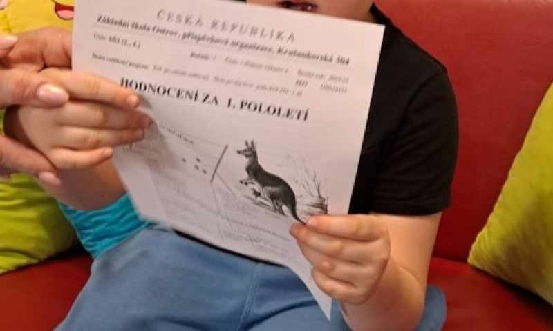 pololetní vysvědčení