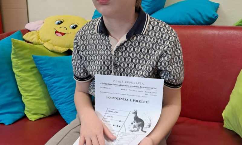 pololetní vysvědčení