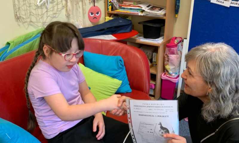 pololetní vysvědčení