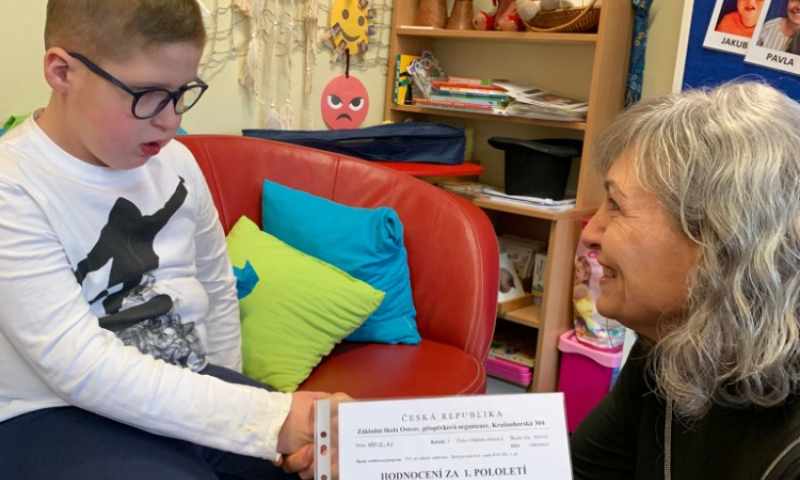 pololetní vysvědčení