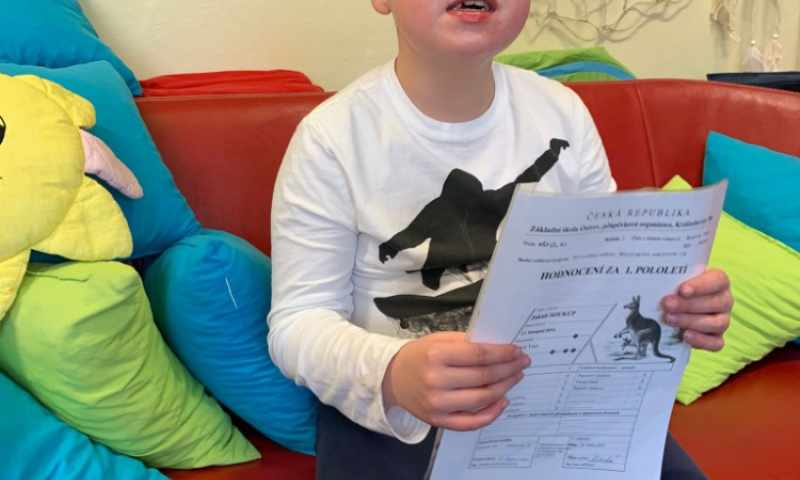 pololetní vysvědčení