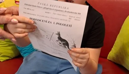 pololetní vysvědčení